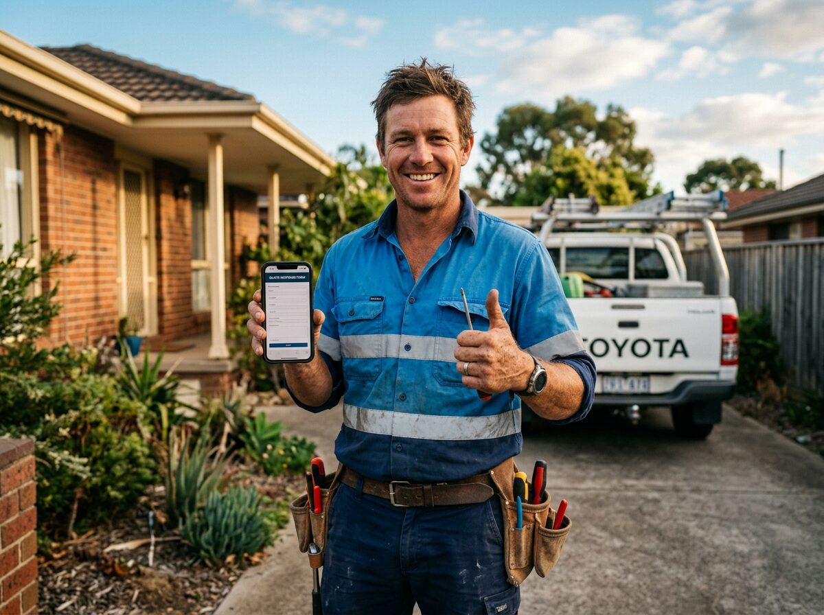 Tradesperson with tools